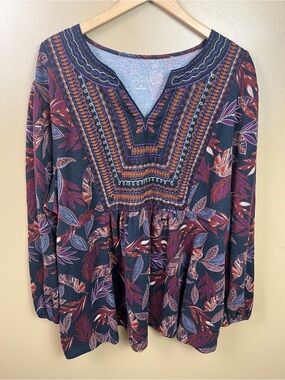 Catalog Favorites Patterned 2XL Tunic Women's Boho